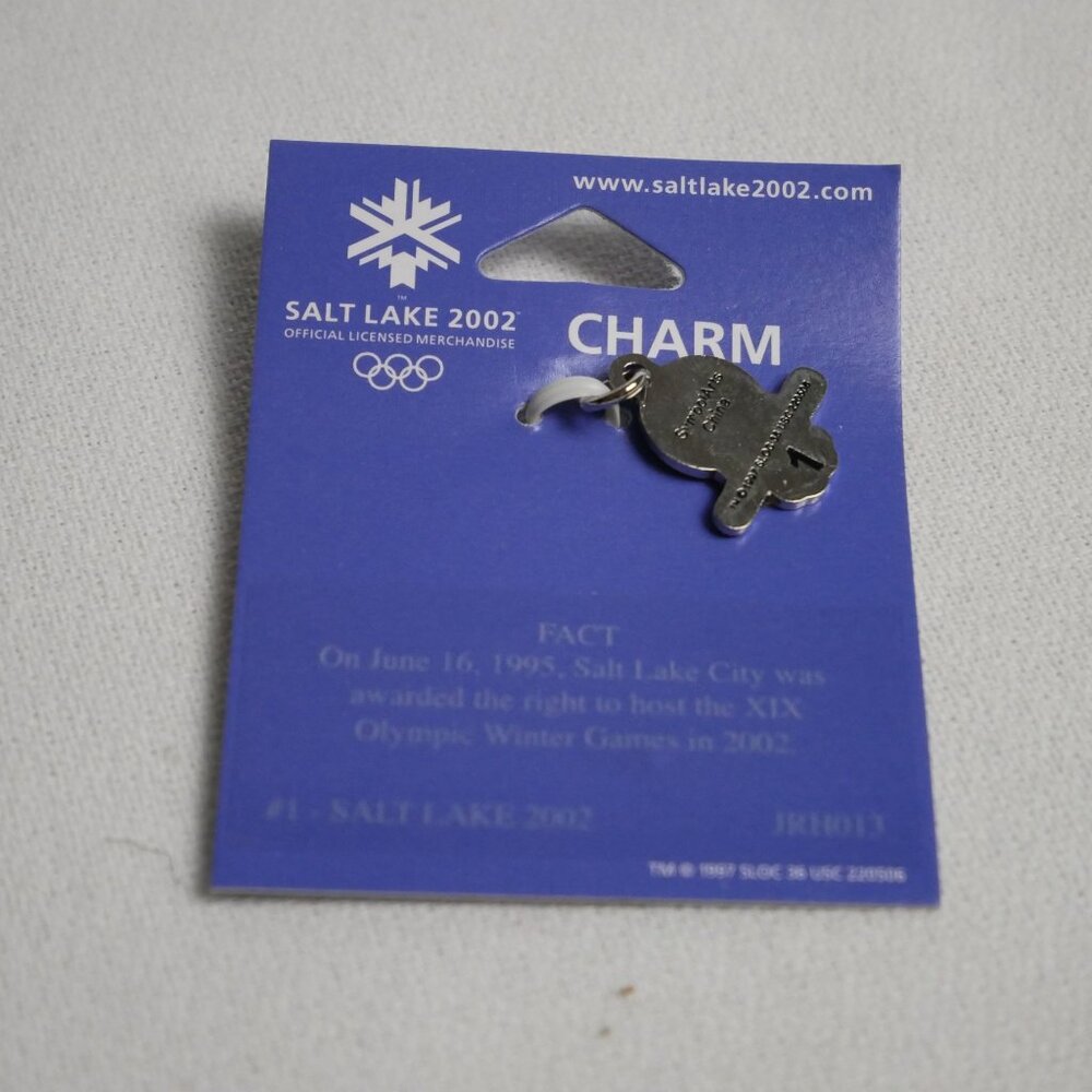 Salt Lake 2002 Olympic Winter Games Logo Collectible Charm - Charm #1 - Picture 3 of 3